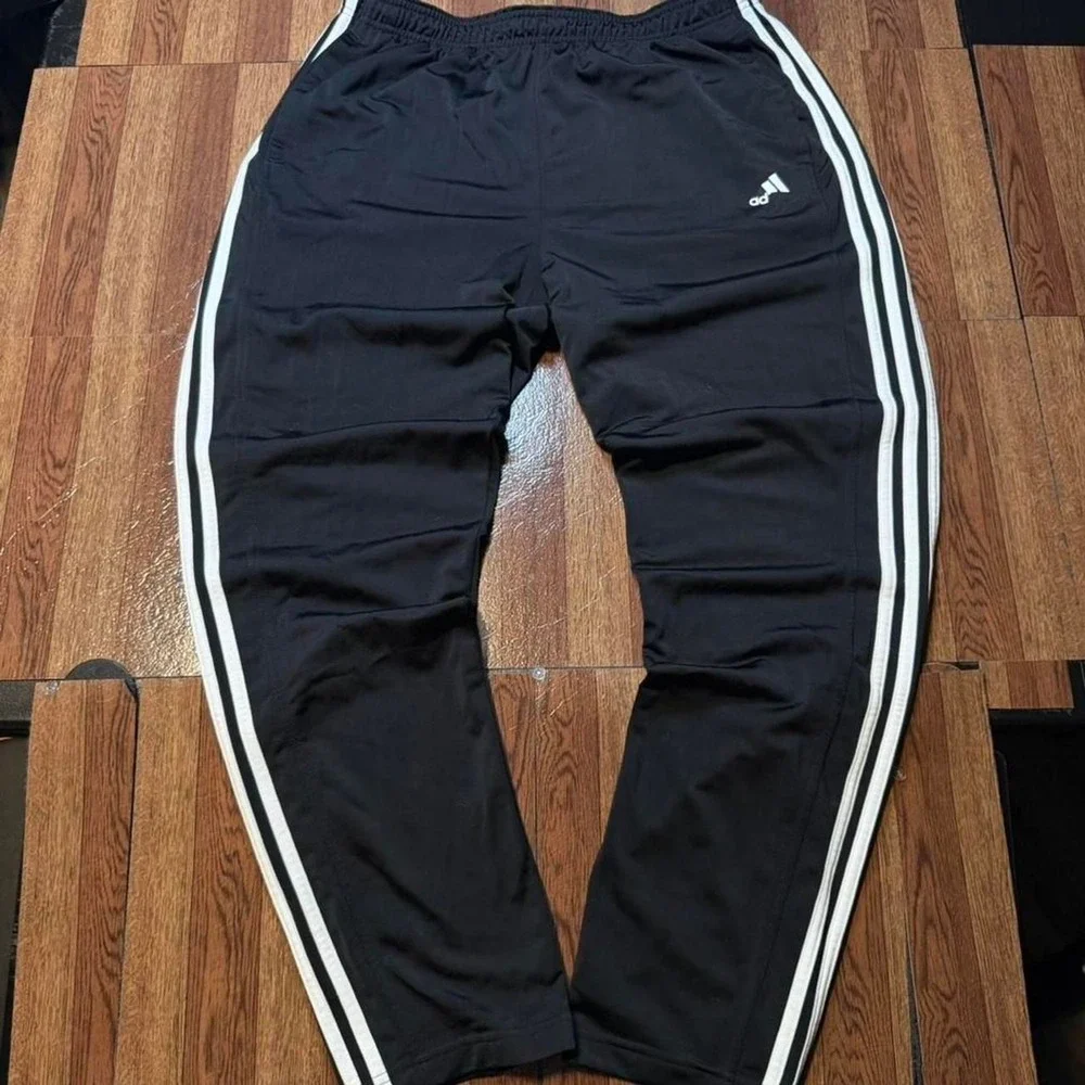 Adidas Black White Striped‎ Retro Sportswear Track Sweatpants XL